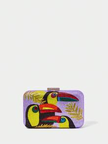 SHECARRY WOMEN EVENING BAGS - Mauve Purple - View 4