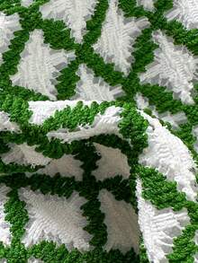 Swim Mod 女士泳衣套装，绿色粗肩带高衩比基尼泳裤，性感甜美，适合海滩度假，春夏皆宜，网眼面料 - 綠色 - 查看 3