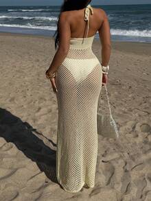 Sunnyshic Women's Yellow 3D Floral Beach Sugar Sexy Casual Fashionable Elegant Summer Dress - Yellow - View 2