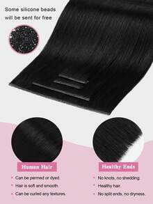 Double Invisible Glueless Remy Butterfly Weft Hair With Micro Beads Double PU Weft Hair Extensions Seamless Invisible Beaded Weft Extensions - S1 - View 6