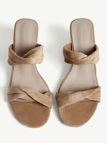 CUCCOO CHICEST Women's Fashionable Versatile Platform Sandals, Summer Elegant Shoes Wedding Shoes - Apricot - View 10