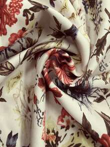 EMERY ROSE Quần dài nữ cỡ lớn in họa tiết hoa thanh lịch, dáng rộng, thích hợp cho kỳ nghỉ, quần dài in hoa cho nữ. - Nhiều màu - Xem 5