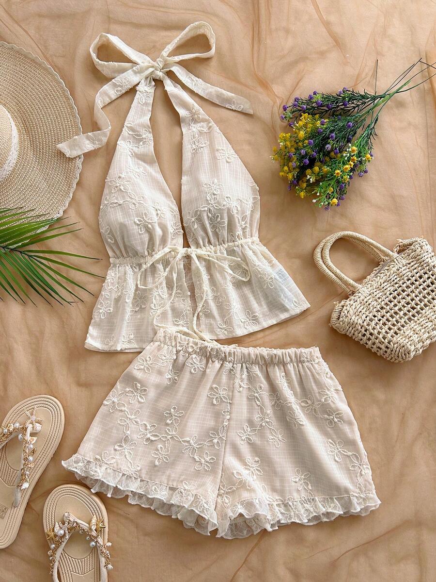 Soleia 女士两件套服装 - 鵝黃色 - 查看 1