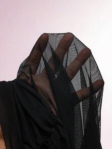 Amplova Vestido de fiesta ajustado sin espalda con adornos de strass sin mangas - Negro - Ver 8