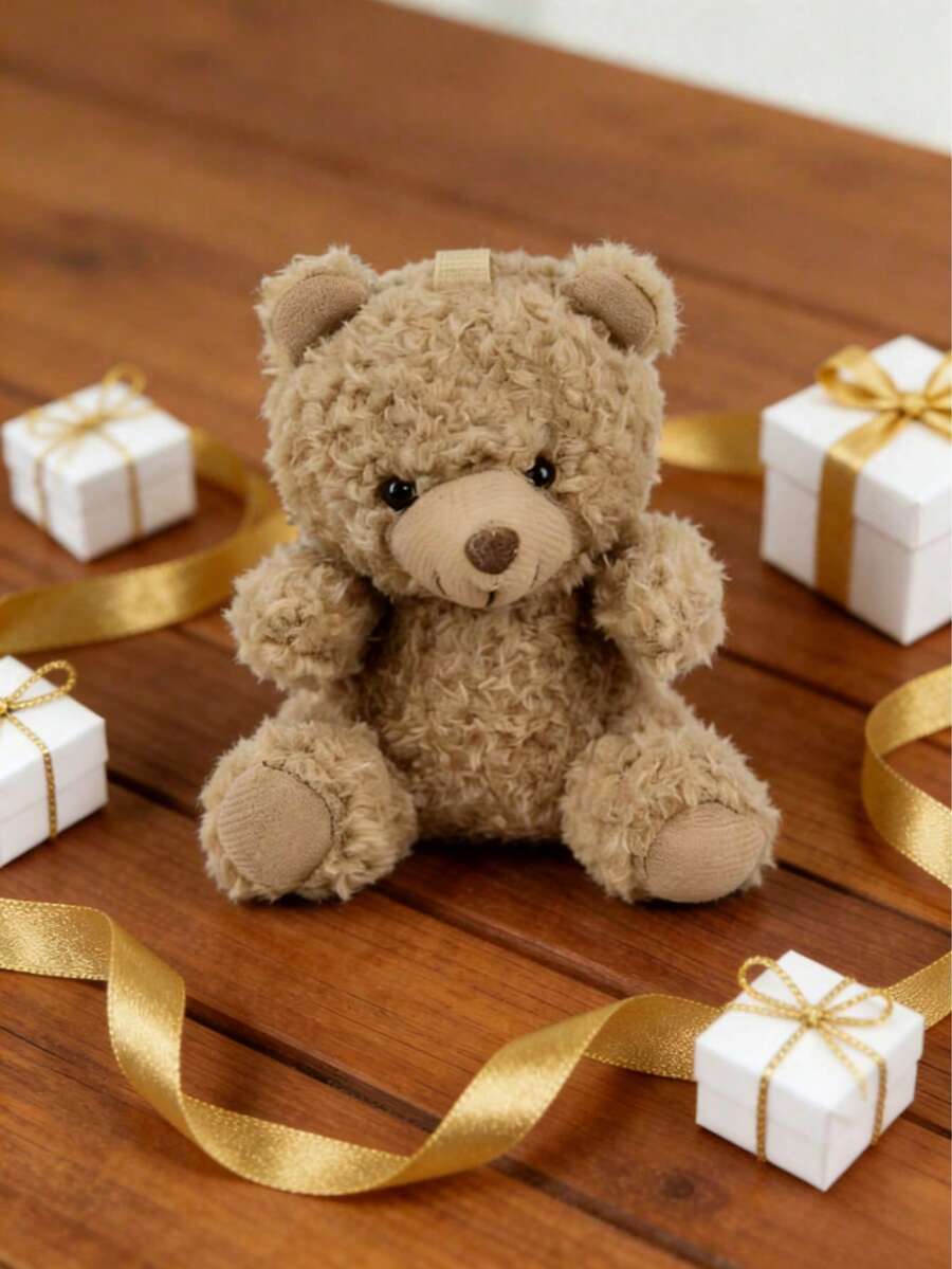 POKOJA LAND 1 Pack Cute Plush Bear Keychain Teddy Bear Stuffed Animals Keyring Charm Handbag Pendant Decorate Creative Gifts For Kids Birthday Party Home Girls Room Decor Thanksgiving Spring To Summer - Multicolor - View 1