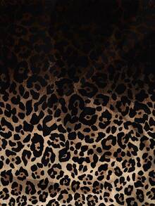 EMERY ROSE Casual Minimalist Vacation Bohemian Elegant Retro Leopard Print Patterned Shirt - Multicolor - View 6