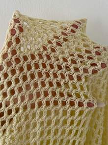 Sunnyshic Women's Yellow 3D Floral Beach Sugar Sexy Casual Fashionable Elegant Summer Dress - Yellow - View 8