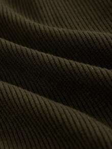 SHEIN MOD Green Vintage 70s Tank Jumpsuit With Complimentary Belt - Perfect For Old Money Style, Commuting Outfits, Collegiate Style, Casual Wear, Western Attire, Office Wear, And Airport Outfits - Army Green - View 3