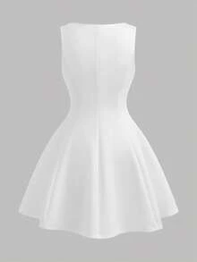 Girlism Tween Girls Elegant White Princess Dress, Suitable For Family Gatherings, Parties, And Events - White - View 2
