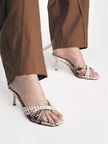 Mnmlis Women Heeled Sandals Valentine's Day - Brown - View 11