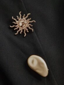 Maija 大码纯色黑色前扣无袖上衣优雅红色优雅夏季上衣春季情人节狂欢节女士服装派对海滩婚礼度假休闲黑色上衣 - 黑色 - 查看 7