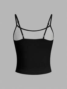 SHEIN EZwear 女士休闲性感吊带背心，紧身露背设计，海龟印花 - 彩色 - 查看 3