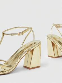 CUCCOO SZL Women Heeled Sandals Valentine's Day - Light gold - View 6
