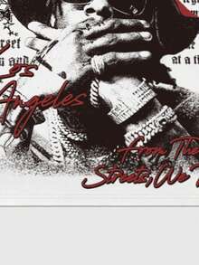 ROMWE MEN Street Life 男士标语和图案印花圆领短袖休闲百搭T恤 - 白色 - 查看 4