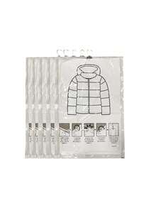 5PCS Hanging Vacuum Storage Bags, Large-Capacity Transparent Compression Bags For Clothes Suits Jackets, Foldable Moisture-Proof Dustproof Organizer Bags For Travel Wardrobe Bedding - Clear - View 10