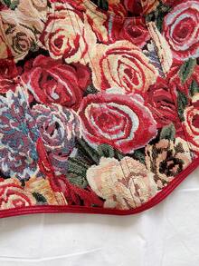 Soleia 女士时尚法式印花系带抹胸上衣 - 彩色 - 查看 3