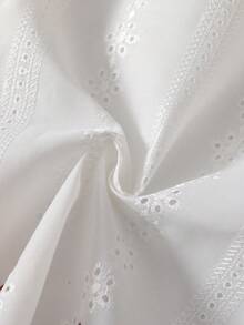 Vintaside Kids 2pcs/Set Girls Hollow Out Camisole Top And Floral Embroidered Long Pants Set - Multicolor - View 4