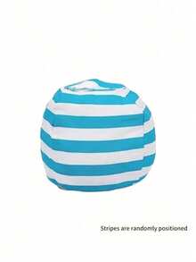 1 paquete Bolsa de almacenamiento de juguetes de peluche a rayas, funda de silla de gran capacidad con diseño de asa, material de poliéster de alta calidad, organizador de edredón con cremallera multifuncional, bolsa de almacenamiento de juguetes de peluche, bolsa de sofá a rayas, bolsa de viaje con cremallera y gran capacidad para edredones, bolsa de almacenamiento multifuncional de lona para juguetes, edredones y artículos de viaje esenciales, caja de almacenamiento para el hogar - Multicolor - Ver 18