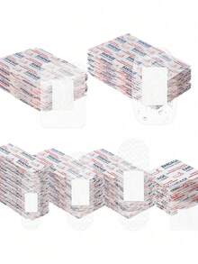 Bộ 60 miếng băng dán ngón tay trong suốt, băng cá nhân, băng cấp cứu có độ đàn hồi cao. - Nhiều màu - Xem 6