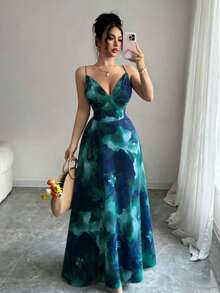 GlowEve Women's Minimalist Print Camisole Dress - Multicolor - View 2