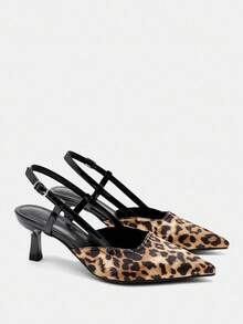 CUCCOO CURVES Women's Pointed Toe Buckle Design Everyday Versatile Fashion Wide Fit High Heels Valentine's Day - Multicolor - View 7