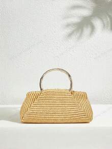 SHECARRY Women's Bohemian Style Fashion Handbag - Apricot - View 2