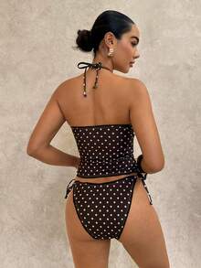 Swim Glamine Sweet Cherry Plaid Bikini Set - Multicolor - View 2