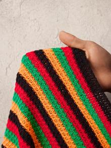 SHEIN BamGlam Women's Sleeveless Criss-Cross Mini Dress, Knitted Sweater Dress, Sexy & Elegant, Suitable For Spring/Summer Tropical Vacation - Multicolor - View 8