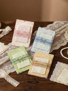 Cirelle Pacote de 30 folhas de papel artesanal vintage - Folhas leves e livres de ácido para scrapbooking, suprimentos de diário, decoração DIY e papelaria de volta às aulas - Multicolorido - Visão 2
