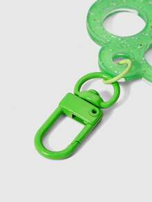 ROMWE Anime 1Pc Light Green Key Pattern Keychain, Bag Decoration, Multi-Functional Decorative Accessories, Suitable For Daily, College, And Other Matching Single Items - Light green - View 4