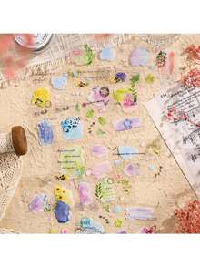 6-Piece Julian's Dream Creative Sticker Set | Cross-Border PET Die-Cut Journal Scrapbooking Supplies - suit - View 10