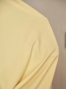 SHEIN Amorya 女士优雅黄色圆领无袖蝴蝶结腰部喇叭裙 - 黃色 - 查看 9