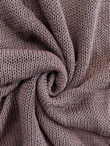 Louniche Hollow Out Design Poncho Shawl Fringe Cape Sexy Casual Sleeveless Dress Sweater Two Pieces Set For Women, Spring/Summer - Grey - View 7