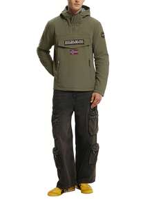 Napapijri Men's Rainforest 1/2 Zip Jacket Green - TEA LEAF - View 3