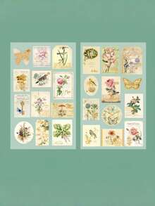 1 Set Of 4 Pcs"Golden Years" Gold Foil Stickers, Cute 2 Packs, Children's Journal Stickers, Retro Material Wholesale - Jinse Times - View 6