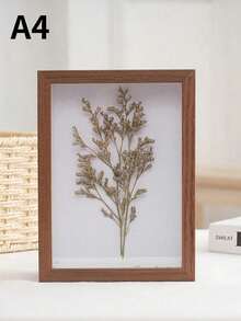 SHEIN 1 件经典矩形木制海报框，3D 镂空标本展示厚木框，适用于客厅墙壁装饰 - 彩色 - 查看 16