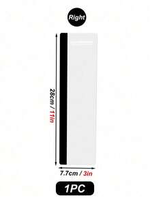 1 pieza Tablero de mensajes rectangular de material acrílico para el lado izquierdo/derecho de la computadora, estilo moderno y simple con borde transparente para sujetar al monitor, adecuado para varios modelos de computadora - Blanco - Ver 7