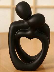 1PC Love Of Kiss Statue, Resin Hugging Couple Decor Ornament, Romantic Gift Meaningful Sculpture For Bedroom Home Office Shelf Desktop Decoration - Multicolor - View 9