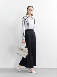 CUCCOO BIZCHIC Women's Pointed Toe Buckle Design Fashionable High Heels, Versatile For Daily Wear - White - View 3