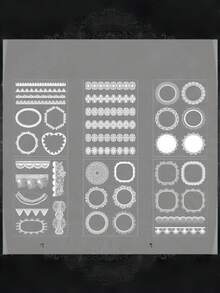 一套4张迷人复古风格胶片切割手账贴纸，防水PET材质贴纸，手账专用贴纸 - 復古 - 查看 8