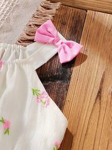 Vintaside Kids Girls' Sleeveless Halter Sweet And Fashionable, Elegant And Generous Dress, Suitable For Family Gatherings, Birthdays, Parties Or Travel Vacations - Apricot - View 7