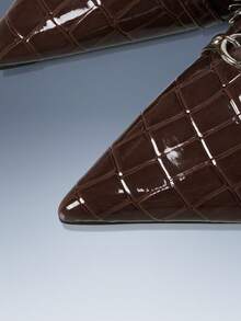 CUCCOO GRLICON Fashion Pointed Toe Stiletto High Heel Party Women's Shoes - Brown - View 3