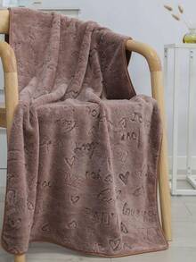 4 set di asciugamani a forma di cuore in pile di corallo, asciugamani da bagno (colore caffè + viola) con tessuto morbido e delicato sulla pelle - Caffè Marrone - Visualizzare 2