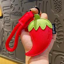 [Fun Keyring]Hot Chili & Pizza Keychain Best Friend Gift | Quirky Key Chain | Cute Foodie Accessory | Novelty Present - Multicolor - View 17