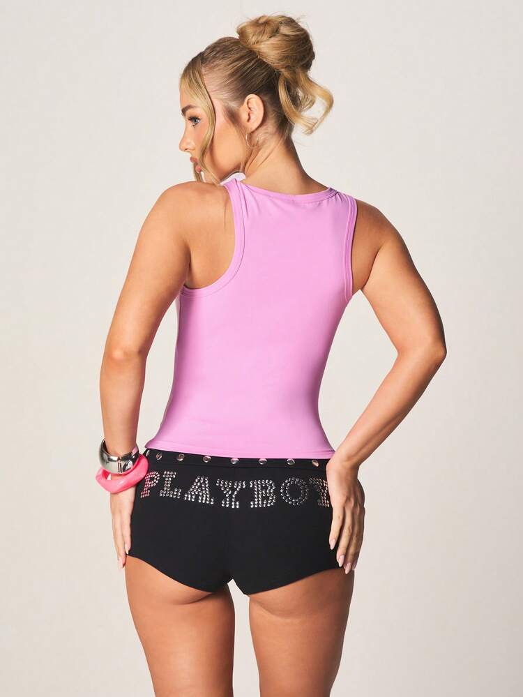 MISSGUIDED Statement Tank Top With Bite Me Text Print Sleeveless Casual Summer Tank Top