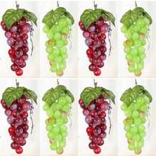 4/1pc Fake Red And Green Grapes, Plastic Lifelike Fruit Artificial Simulation Grapes For Wedding Home Kitchen Party Decor Photography Prop Gifts Birthday Graduation,Fake Plants - Multicolor - View 11