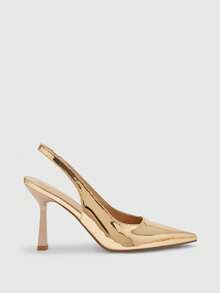 CUCCOO BIZCHIC Women's Pointed Toe Fashion High Heel Pumps Spring Shoes Spring Break Easter - Champagne - View 2