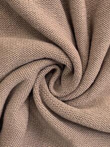 Louniche Elegant Fitted Perforated Texture Women's Knit Camisole Dress, Spring/Summer - Khaki - View 7