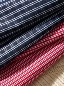 2条装格子印花舒适休闲男士哈伦裤 - 彩色 - 查看 6