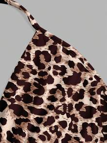 Firerie 优雅性感休闲简约豹纹全包臀露背吊带背心，适合夏季、情人节、狂欢节、海滩、优雅约会、暑假等场合。 - 彩色 - 查看 5